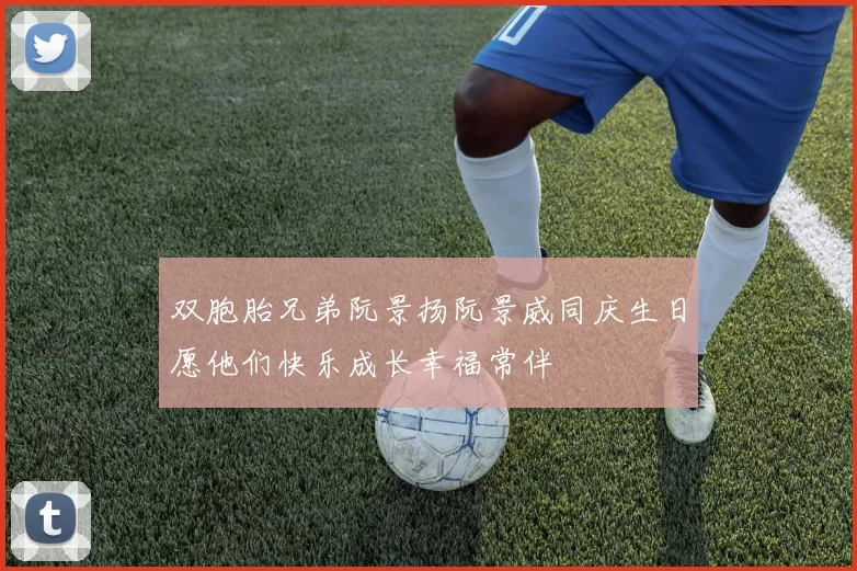 双胞胎兄弟阮景扬阮景威同庆生日愿他们快乐成长幸福常伴